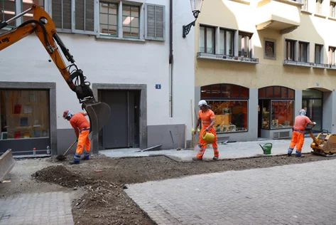 Bauarbeiten im Niederdörfli