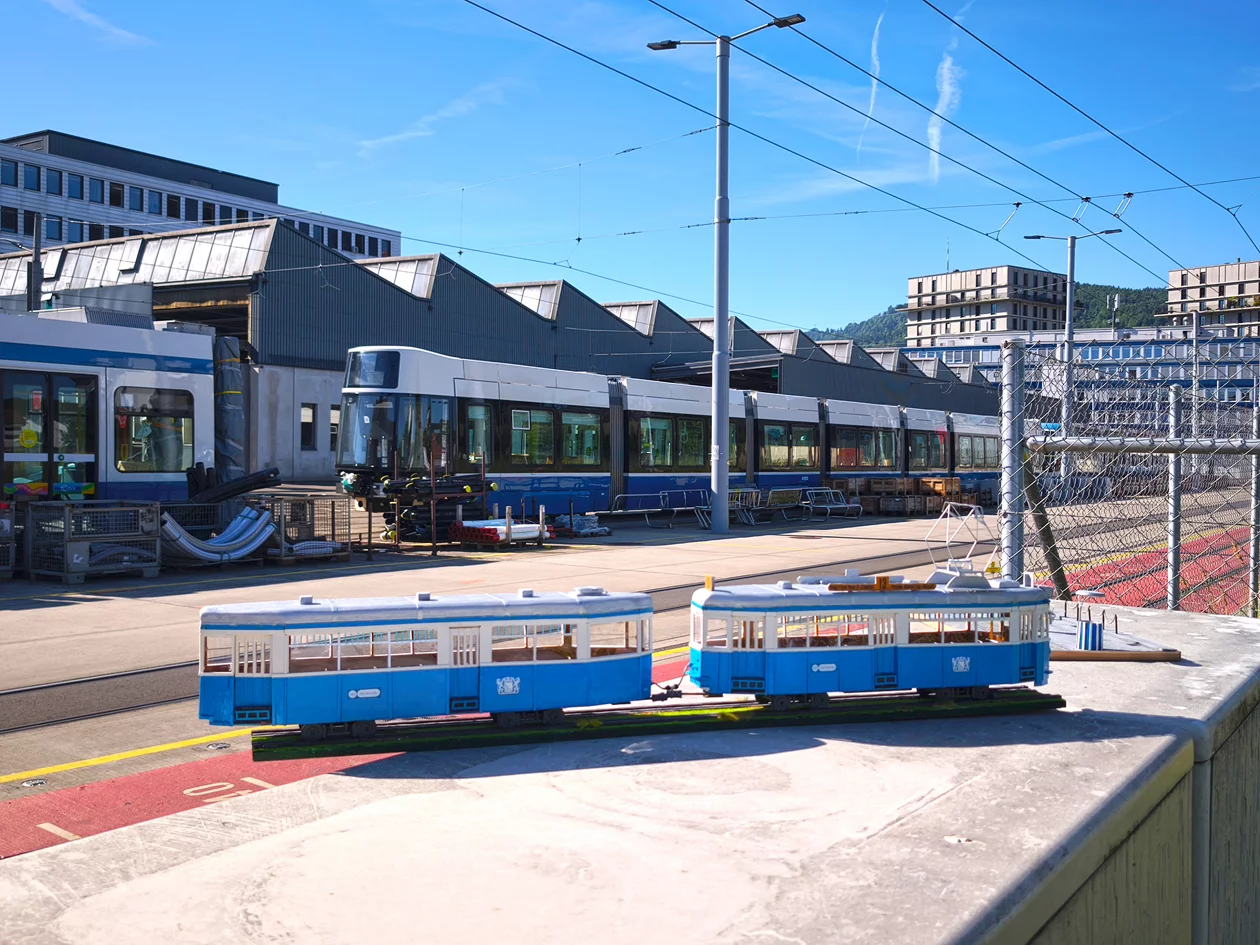 Linie 13 als Modell-Tram
