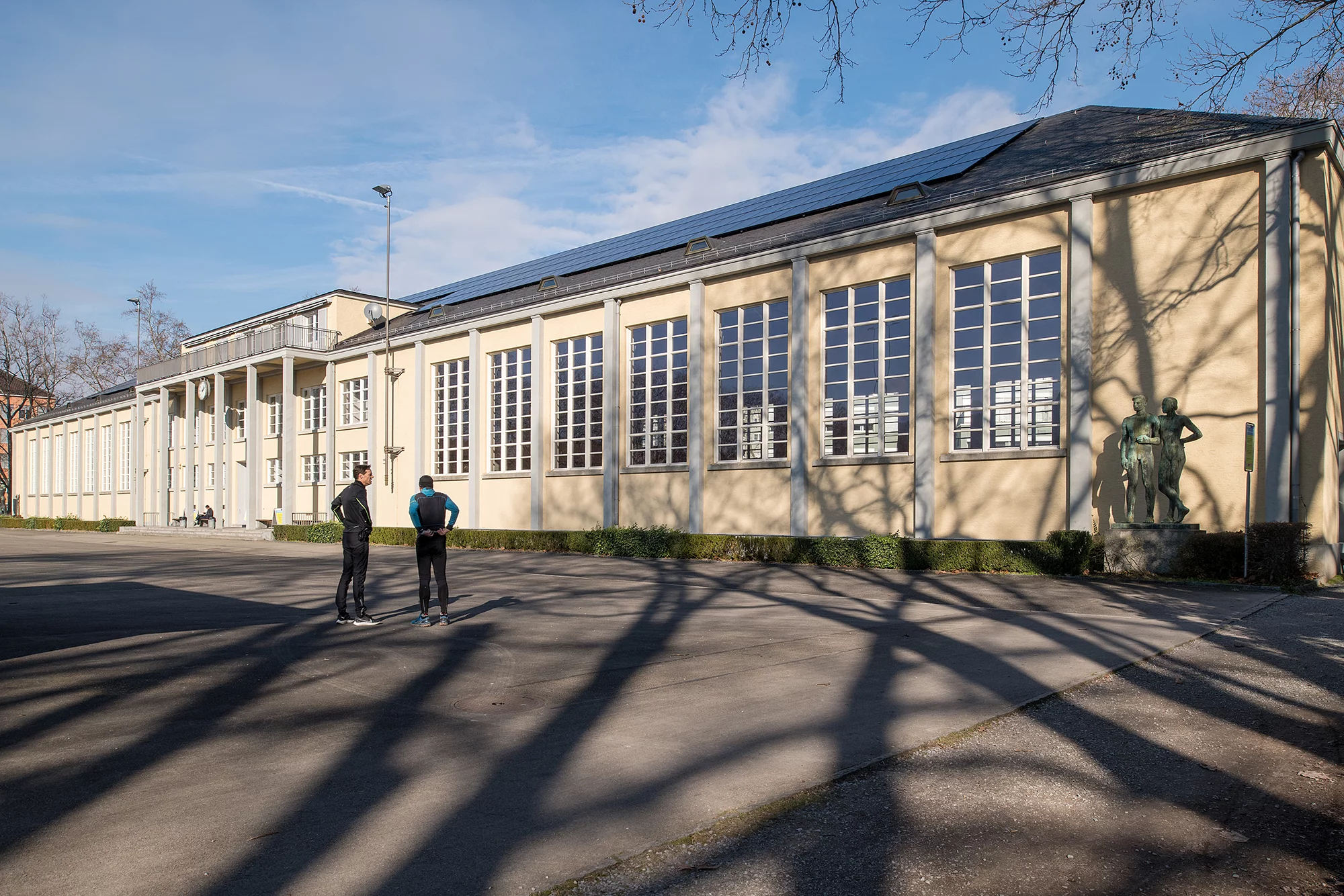 Aussenansicht Turnhalle Sihlhölzli