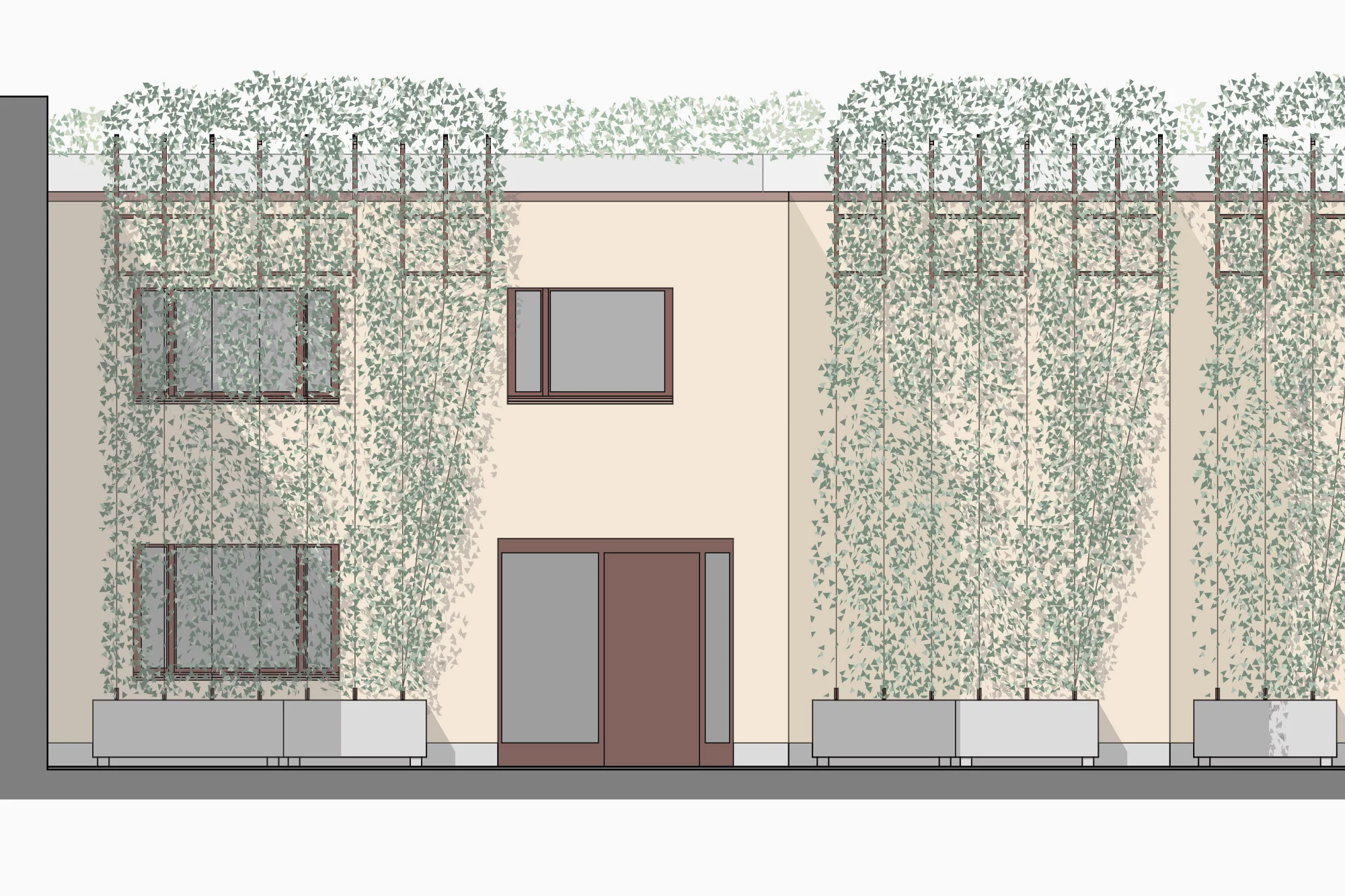 Visualisierung der Aussenfassade.