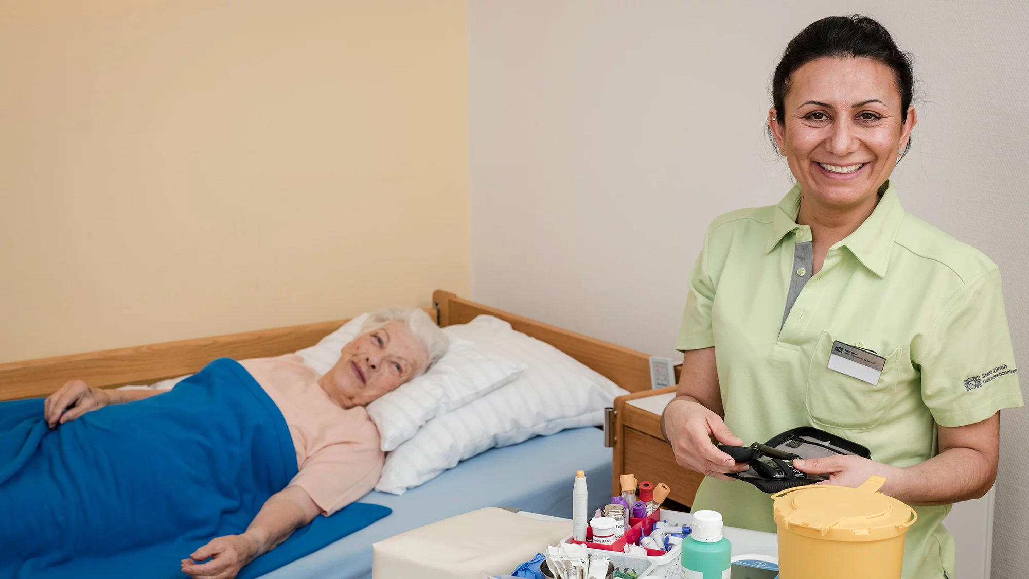 Eine Wiedereinsteigerin in der Pflege