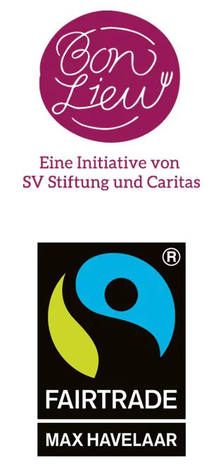 Logos Bon Lieu und Max Havelaar