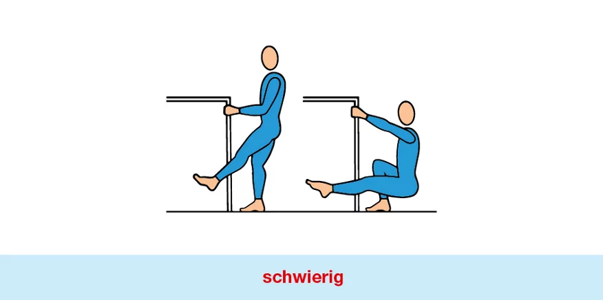 schwierige Beinübung