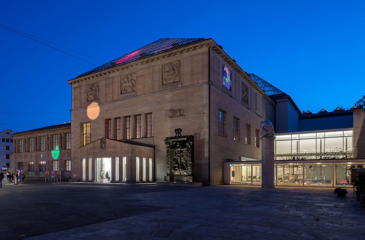 Das Kunsthaus Zürich von aussen. 