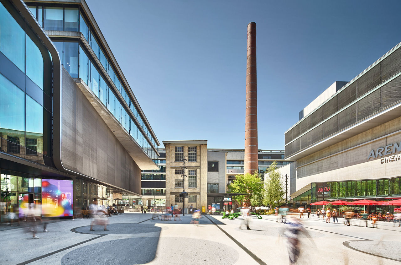 Einkaufszentrum Sihlcity Zürich und Arena Cinemas von aussen