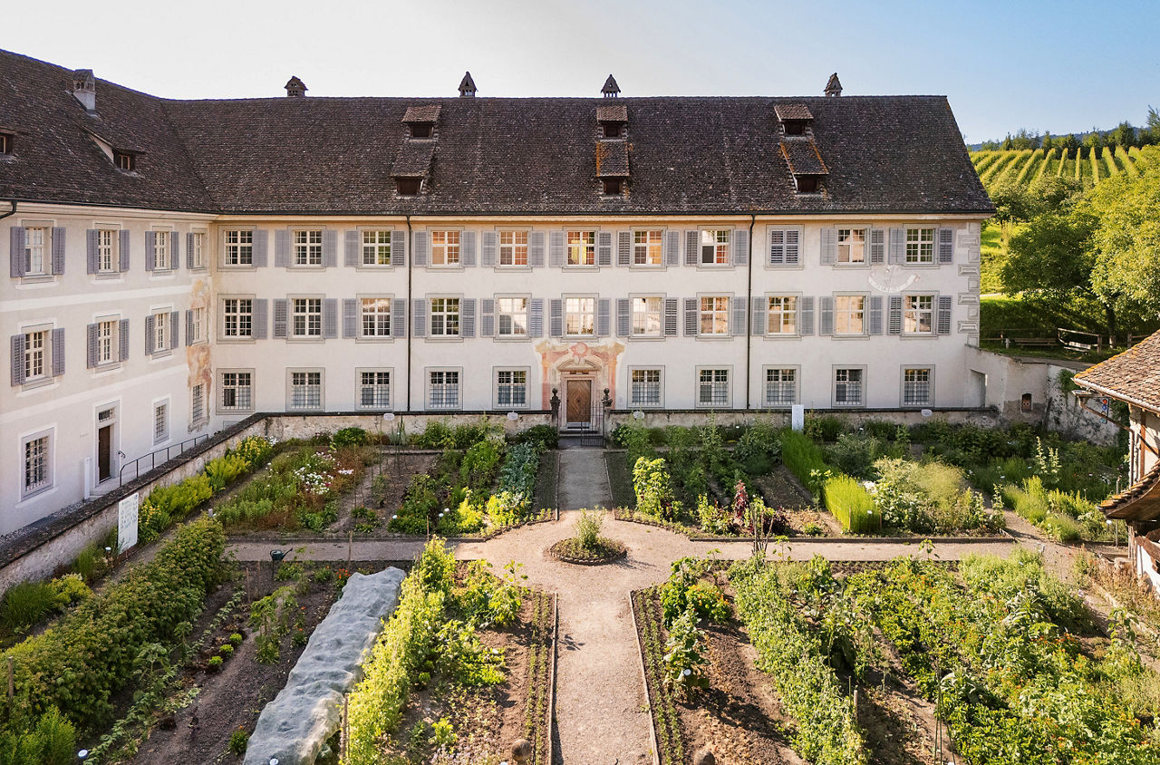 Der Garten des Kloster Fahr im Limmattal. 