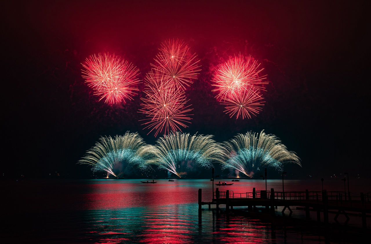 Silvester Feuerwerk Zürich 